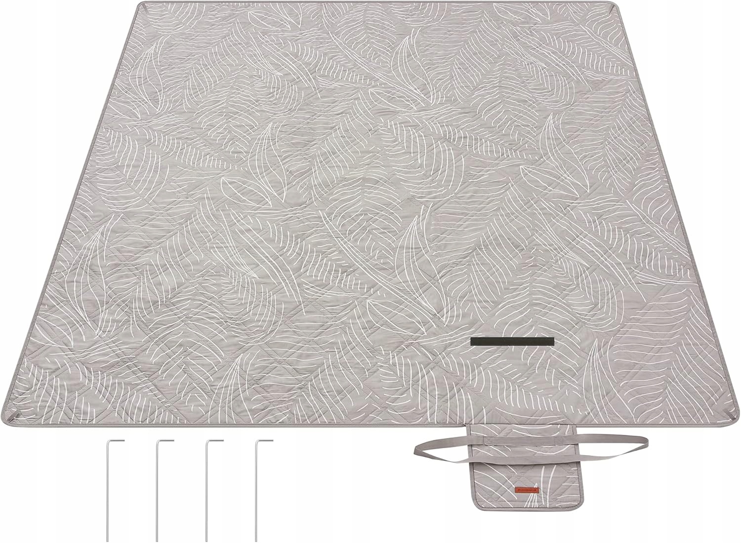 Pikniková Deka 200 x 200 cm 4 Vodotěsné Kotvy Skládací Na Pláž Do Parku