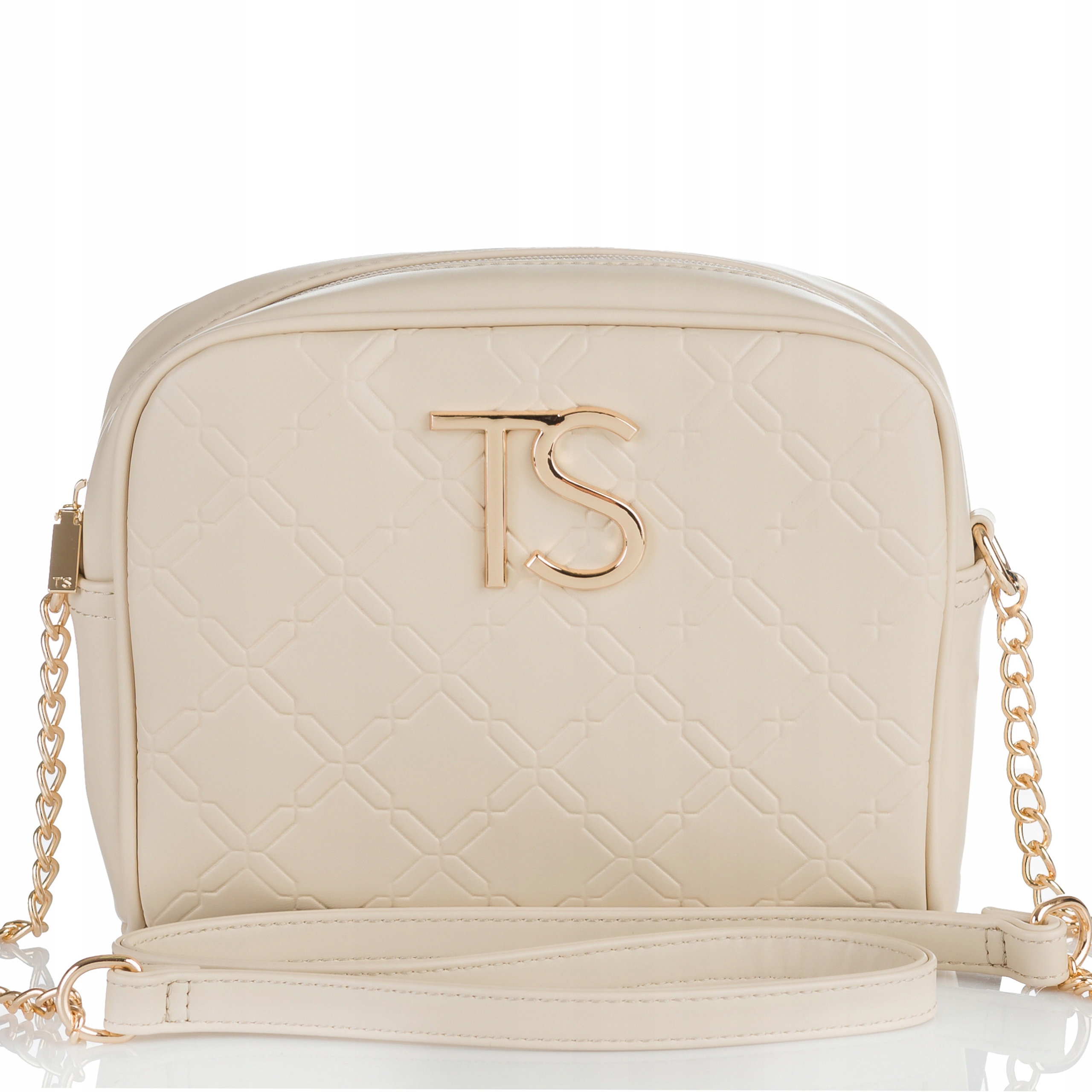 PREŠÍVANÁ TAŠKA MESSAGE, priestranná Chanel Beige Top Secret