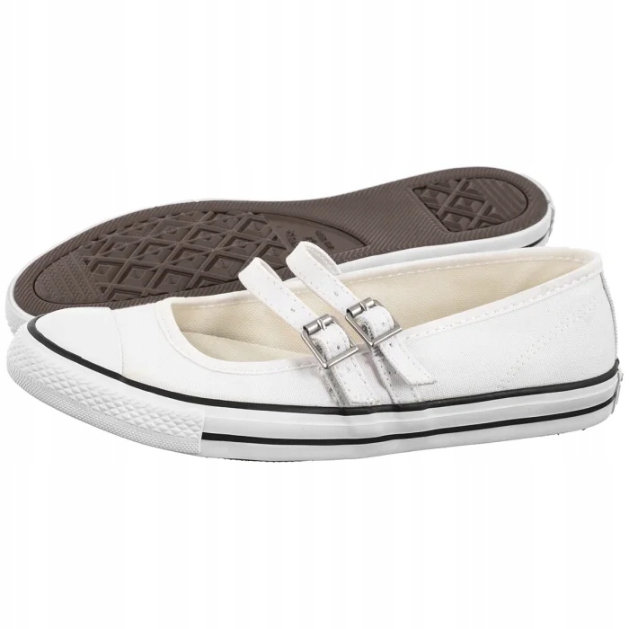 Dámské baleríny Converse Dainty Mary Jane Slip White A11552C Bílé
