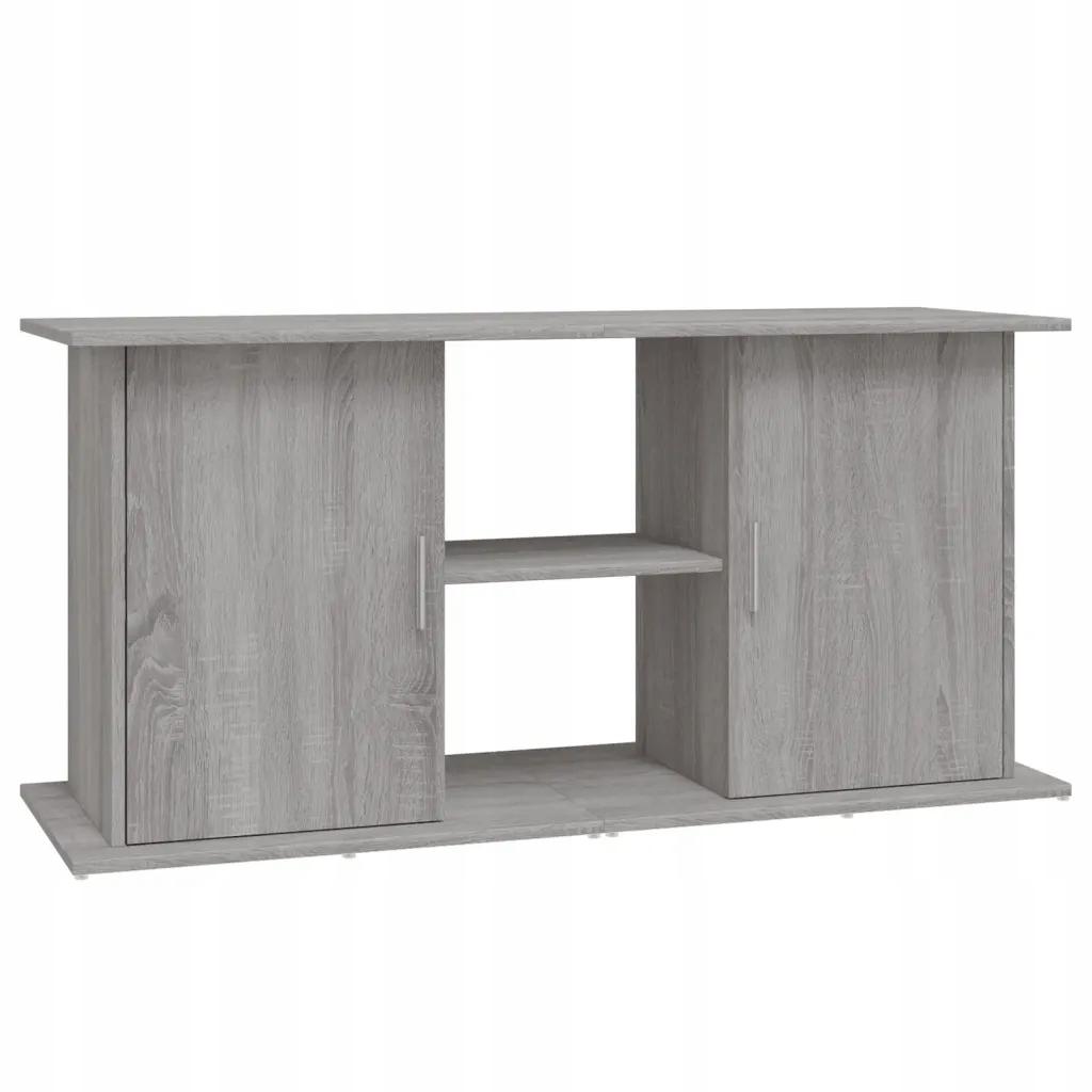 Levně Stojan pod akvárium 121x41x58 šedý dub