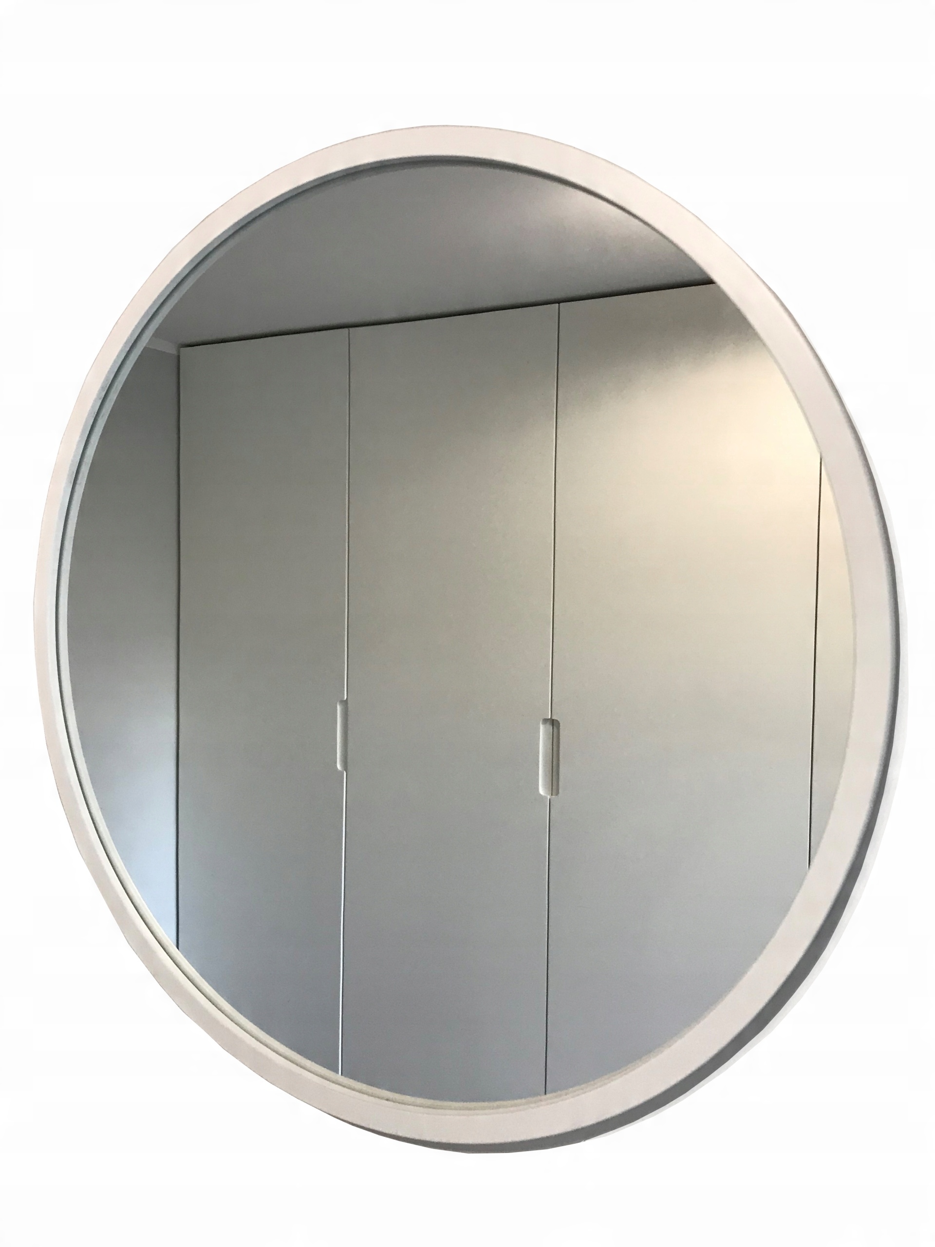 

Lustro Okrągłe Białe Loft 95 CM