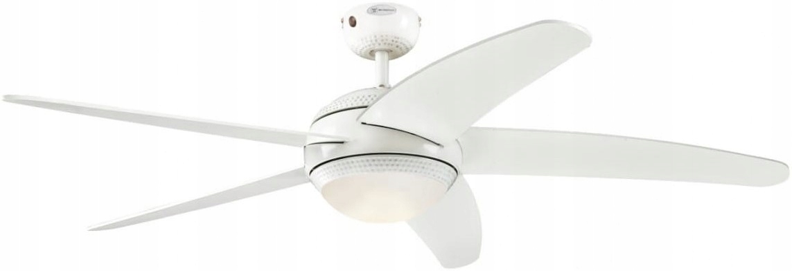 Wentylator sufitowy Bendan Led & Pattern Biały 132cm Lampa ściemniająca