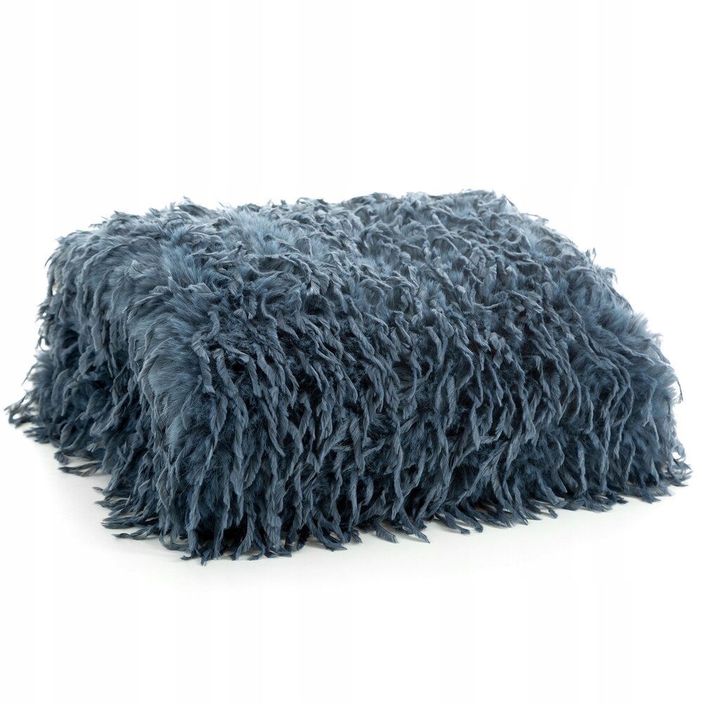 Deka přehoz Adore 130x170 Eurofirany tmavě modrá kožešinová