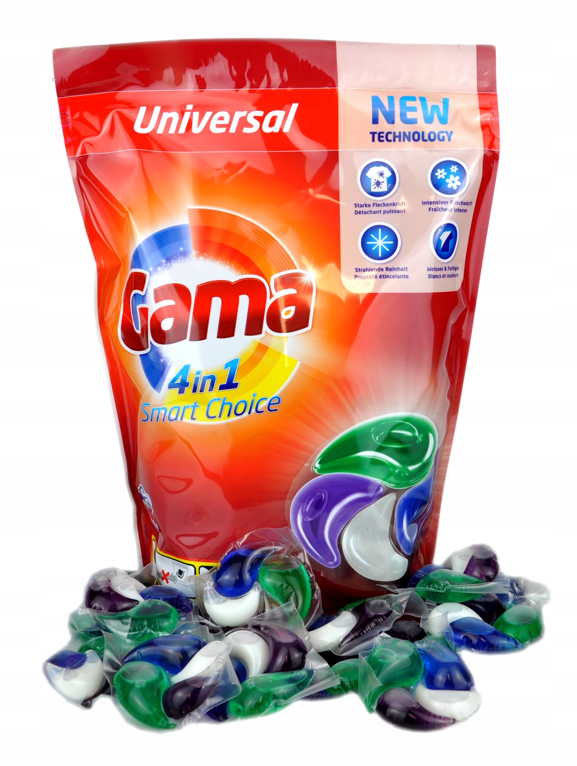 Gama Kapslí Na Praní 4V1 Smart Choice 60 Ks Originální z Německa
