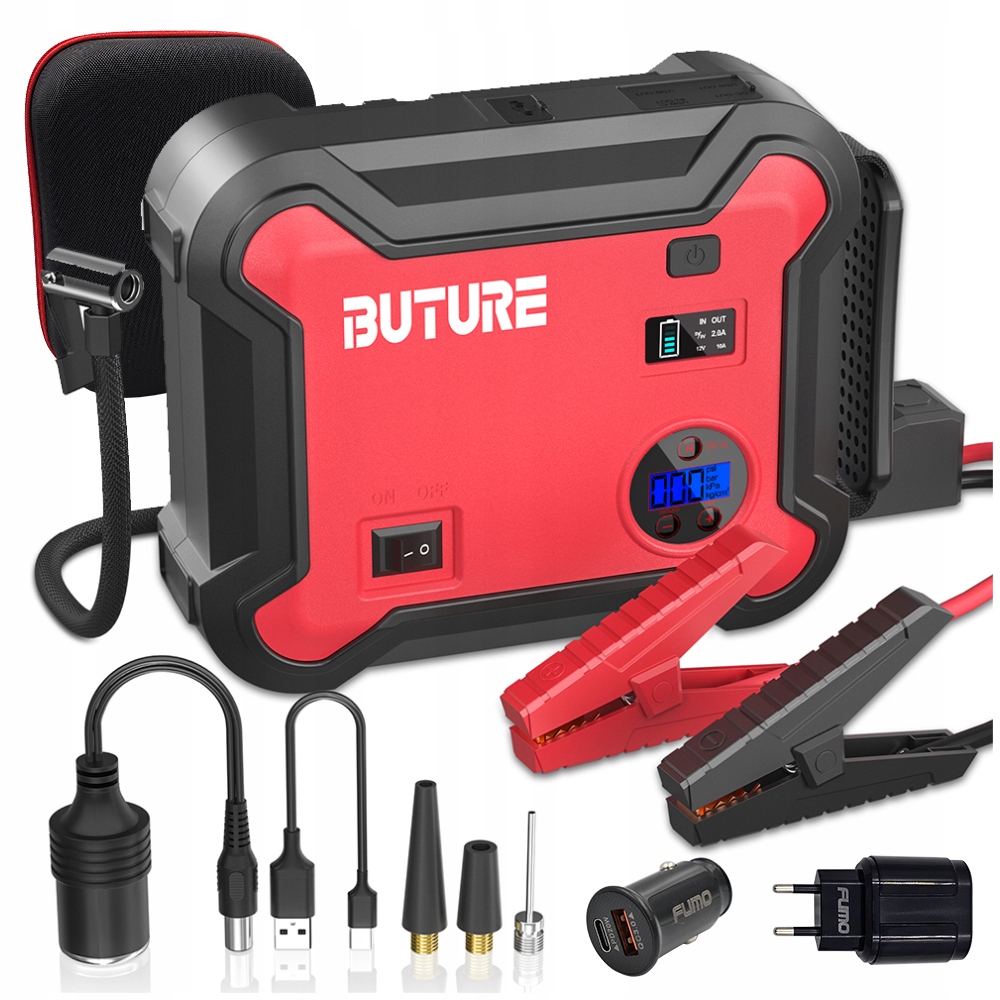 アクセサリー BUTURE Jump Starter with Air Compressor BETA06 SKOK SKOK SKOSUNKOWEJ Z KOSIENIKAMI Z