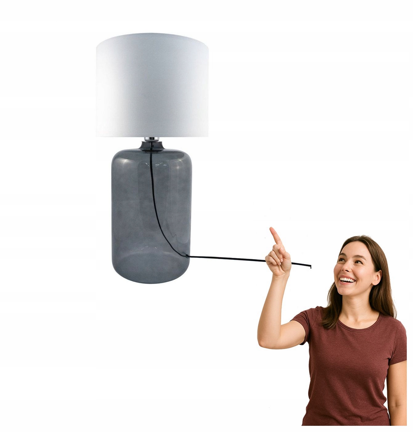 Stolová lampa Amarsa Grafit 5509WH Zuma Line