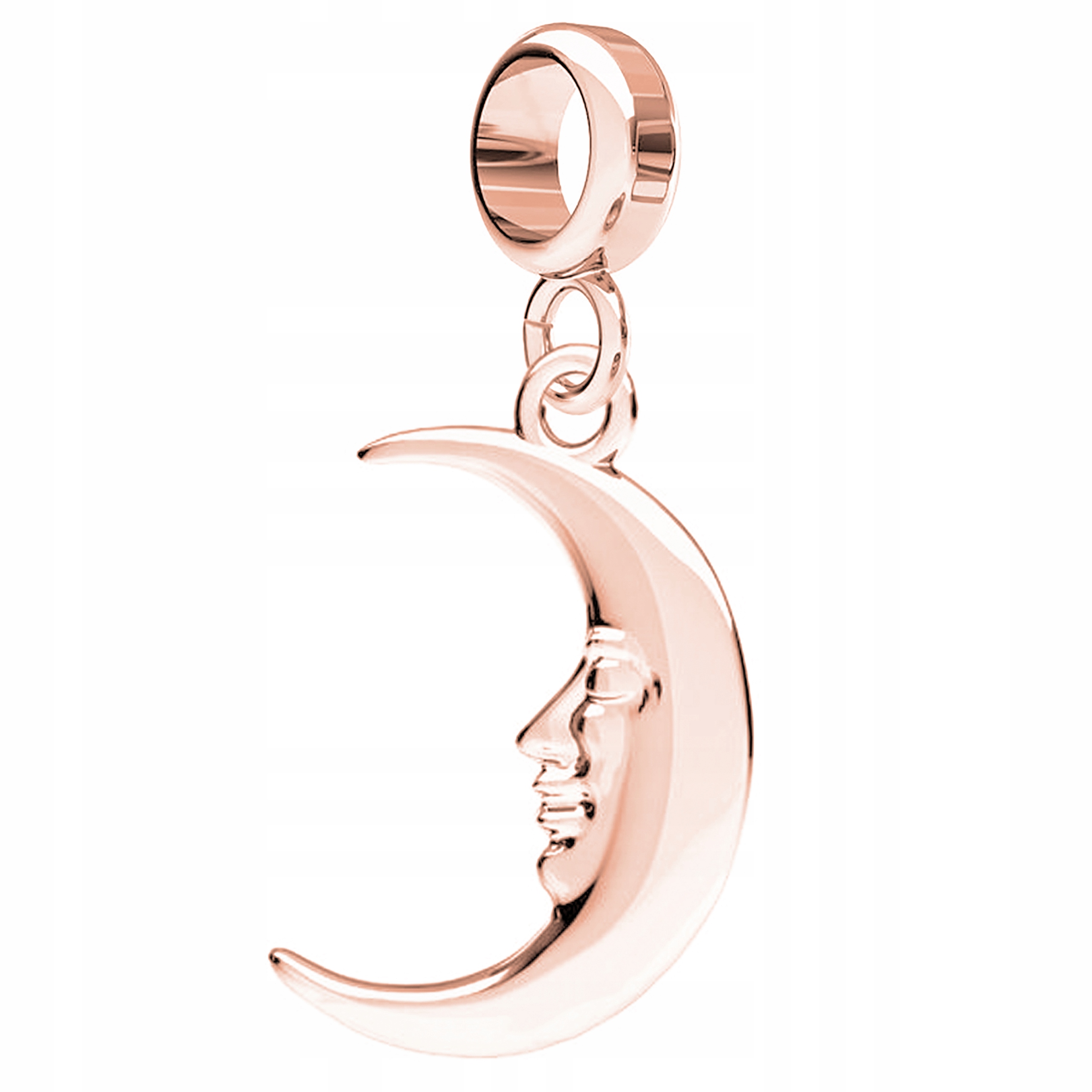 Přívěsek Měsíc růžové zlato stříbro 925