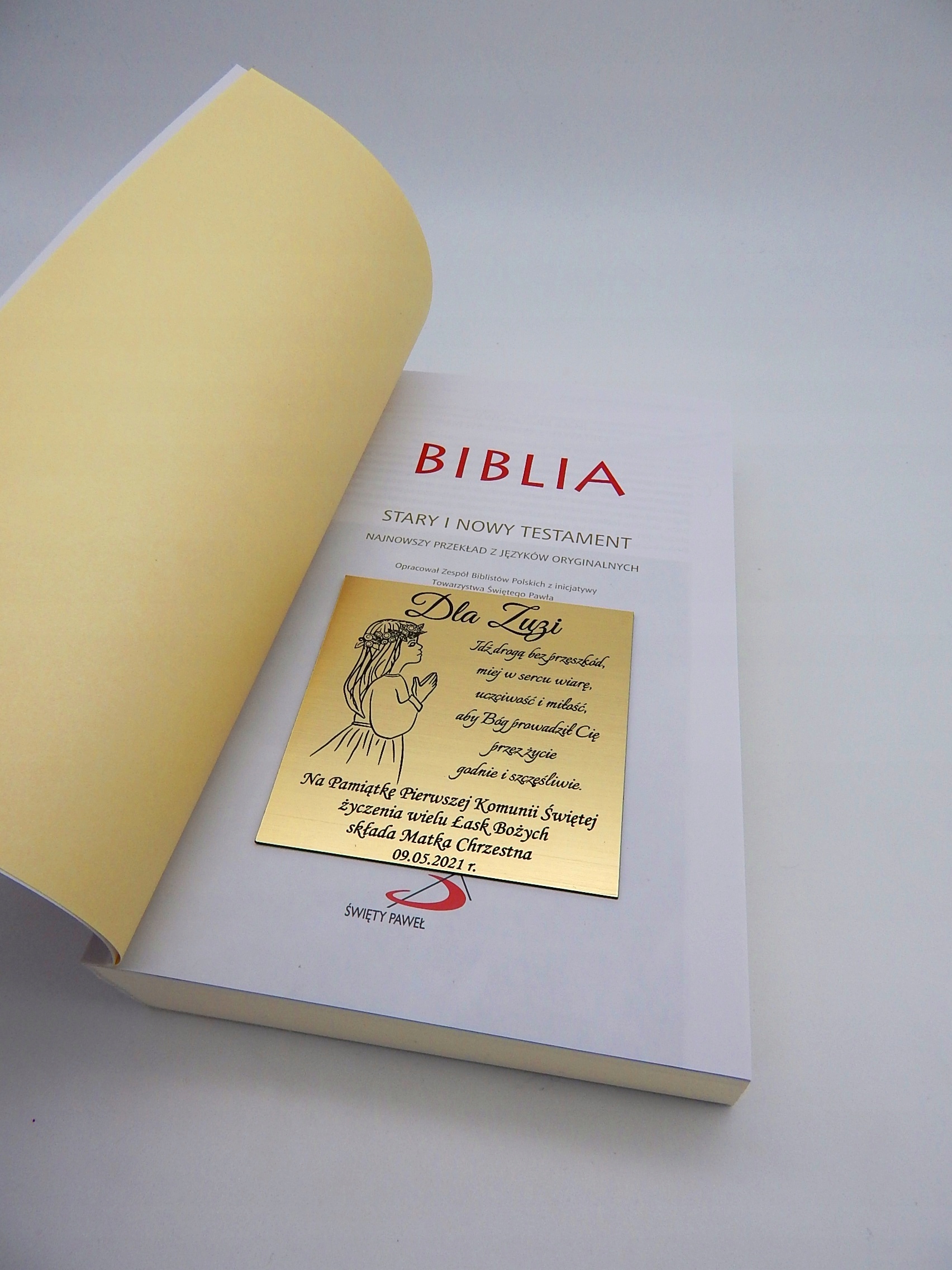 PISMO ŚW BIBLIA PREZENT PAMIĄTKA NA KOMUNIĘ ŚWIĘTĄ Wydawnictwo Święty Paweł