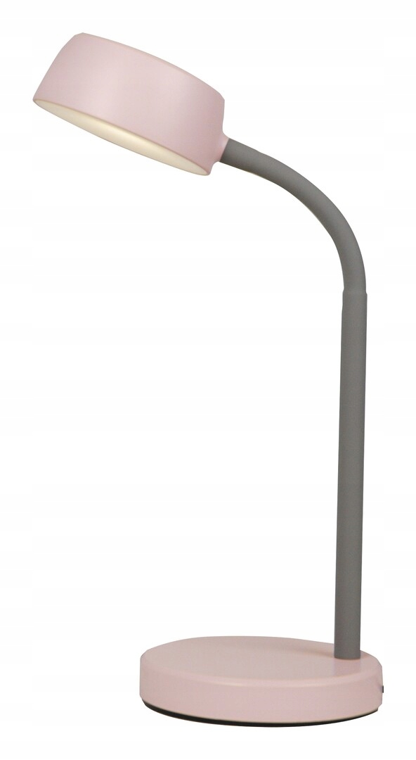 Led stolní lampa růžová šedá, nastavitelná, 35 cm, neutrální světlo Rabalux