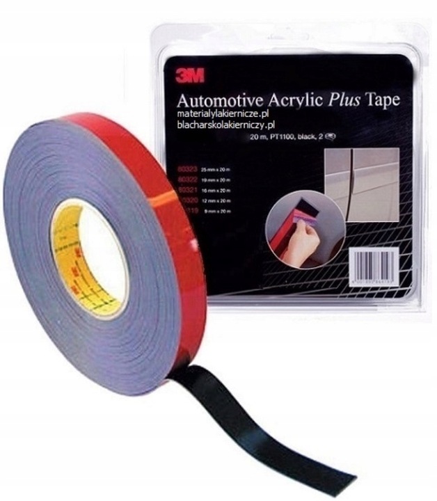 3M 80320 Obojstranná Páska Plus Tape PT1100 čierna 12 mm x 20 m