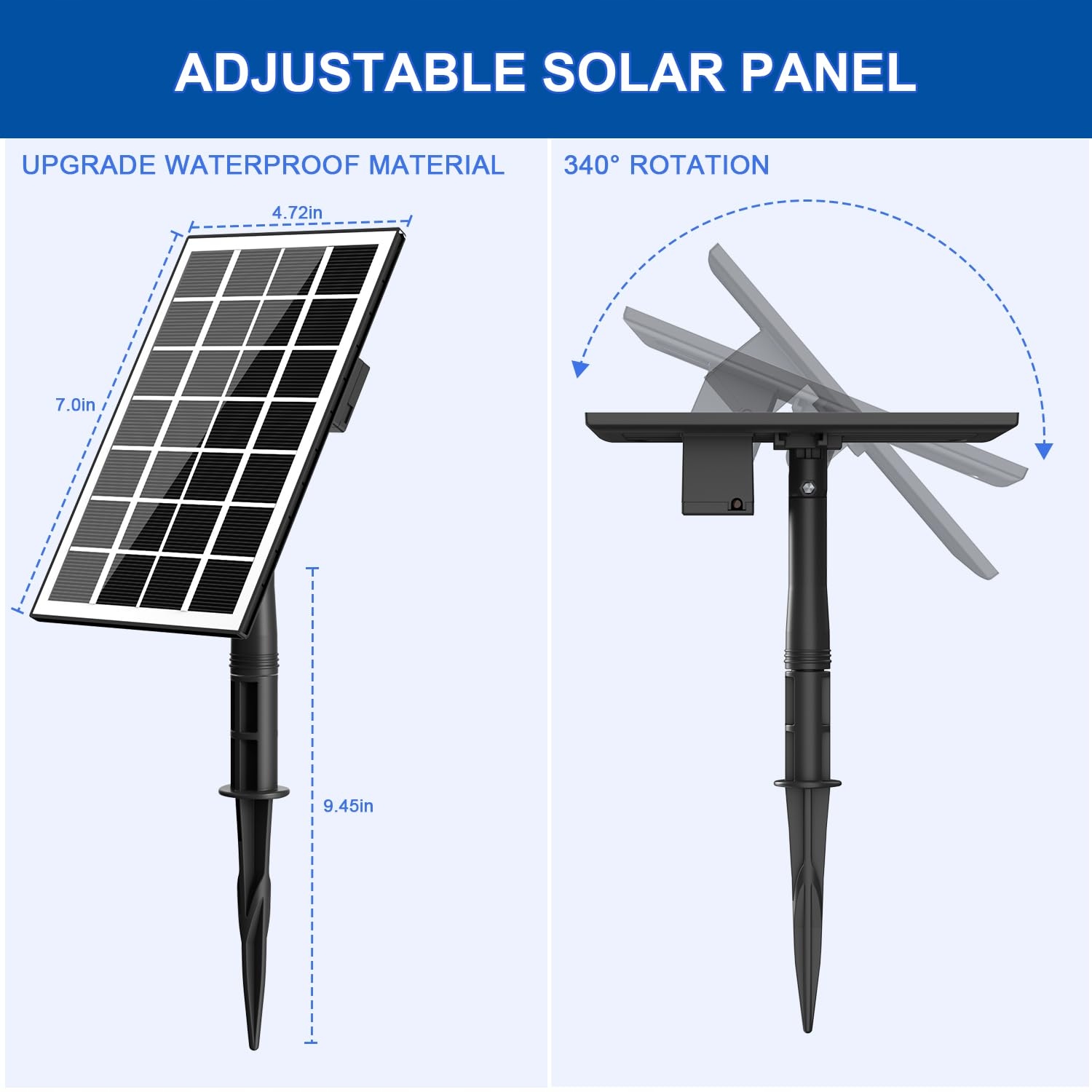 SZMP Fontanna Solarna 3.5W Pompa Do Stawu 3M Kabel 8 Dysz Oczko Wodne — miniatura 6