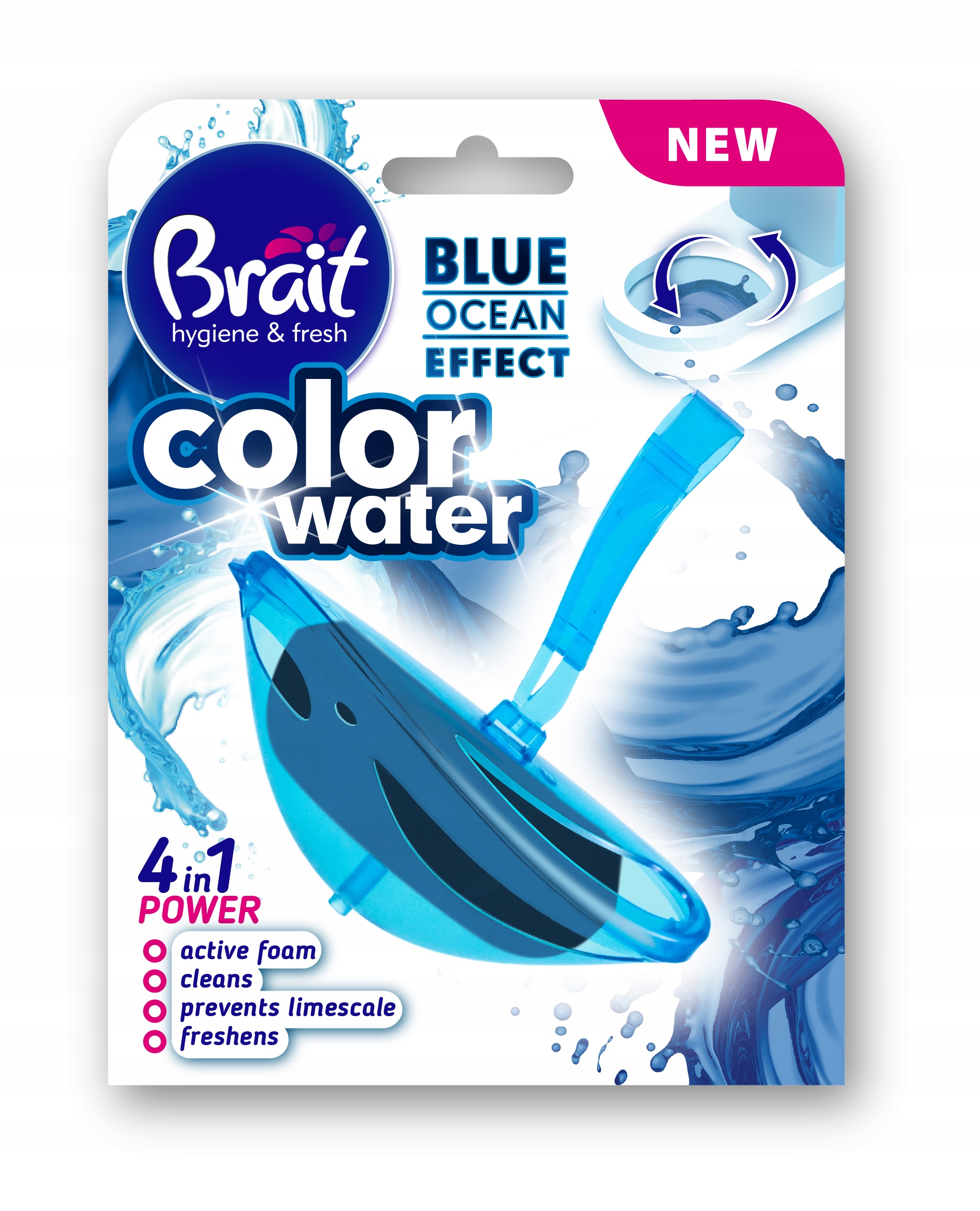 

Kostka Toaletowa Brait 40G color water 4w1 Blue