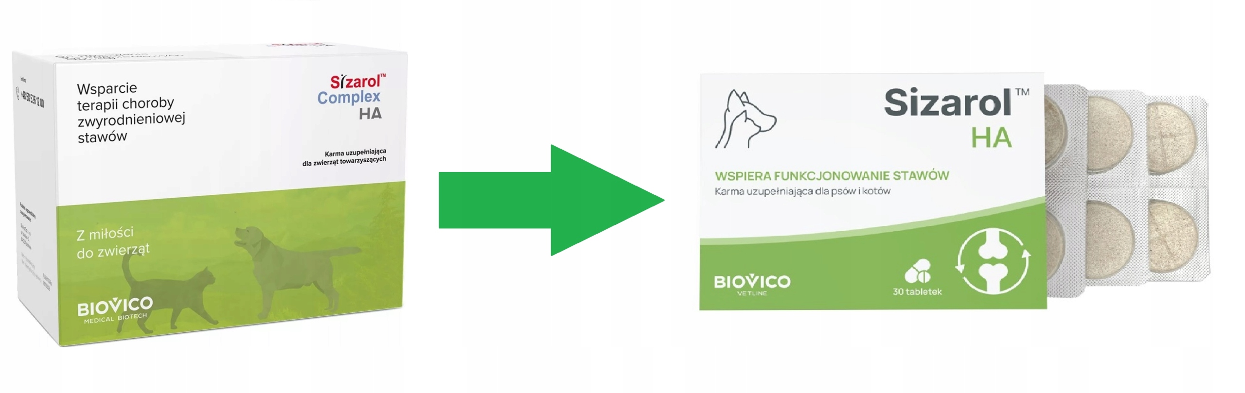 Biovico Sizarol Complex Ha na stawy dla psów i kotów