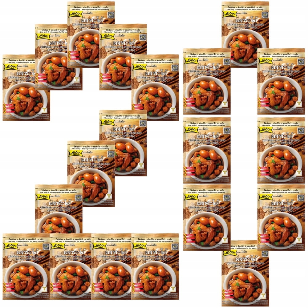 Levně 20x Čínské Koření Pět pěti příchutí Směs Pa-lo Prášek 65g Lobo