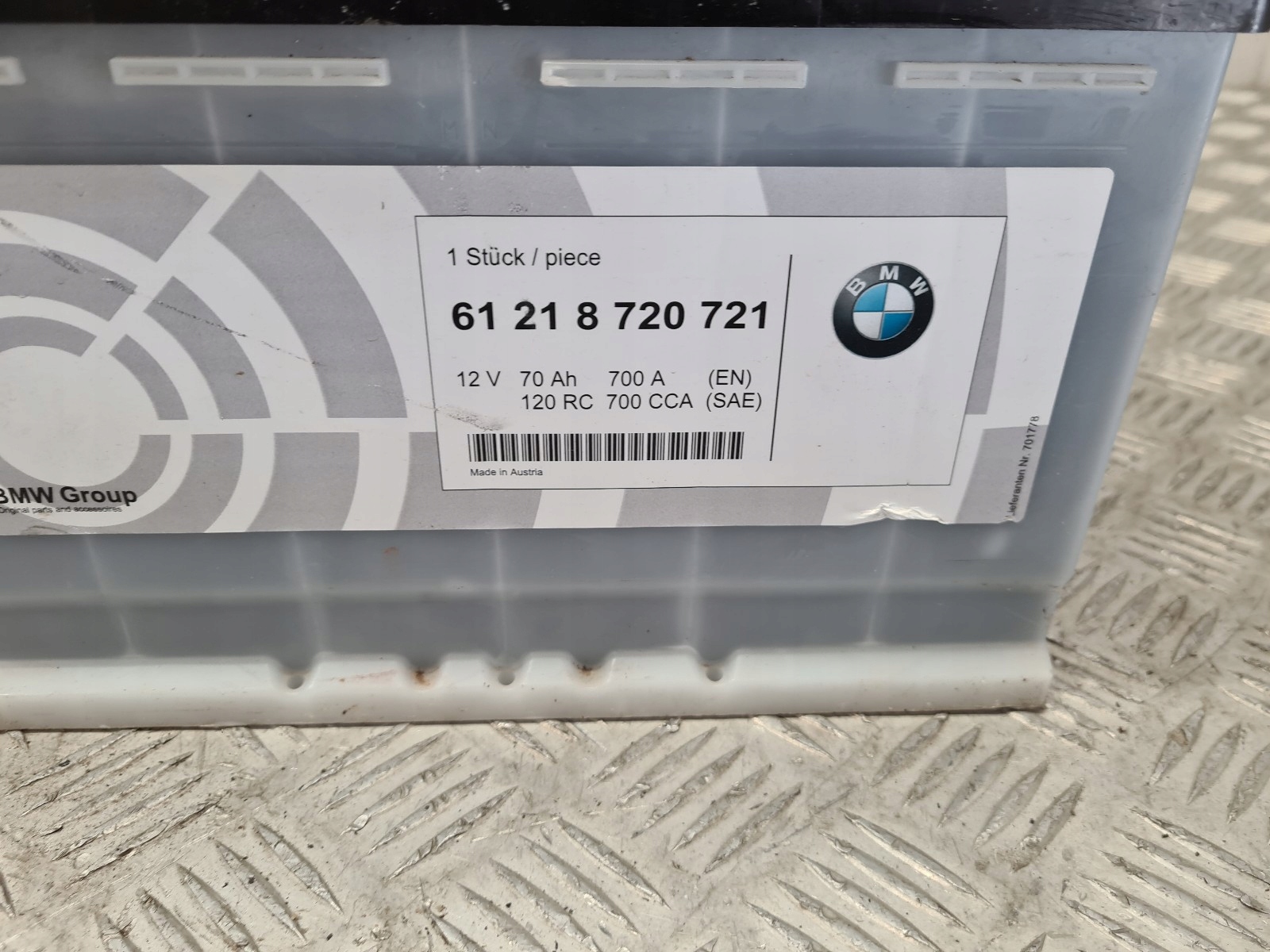 BMW AKUMULATOR 8720721 8720709 70AH 700A EFB