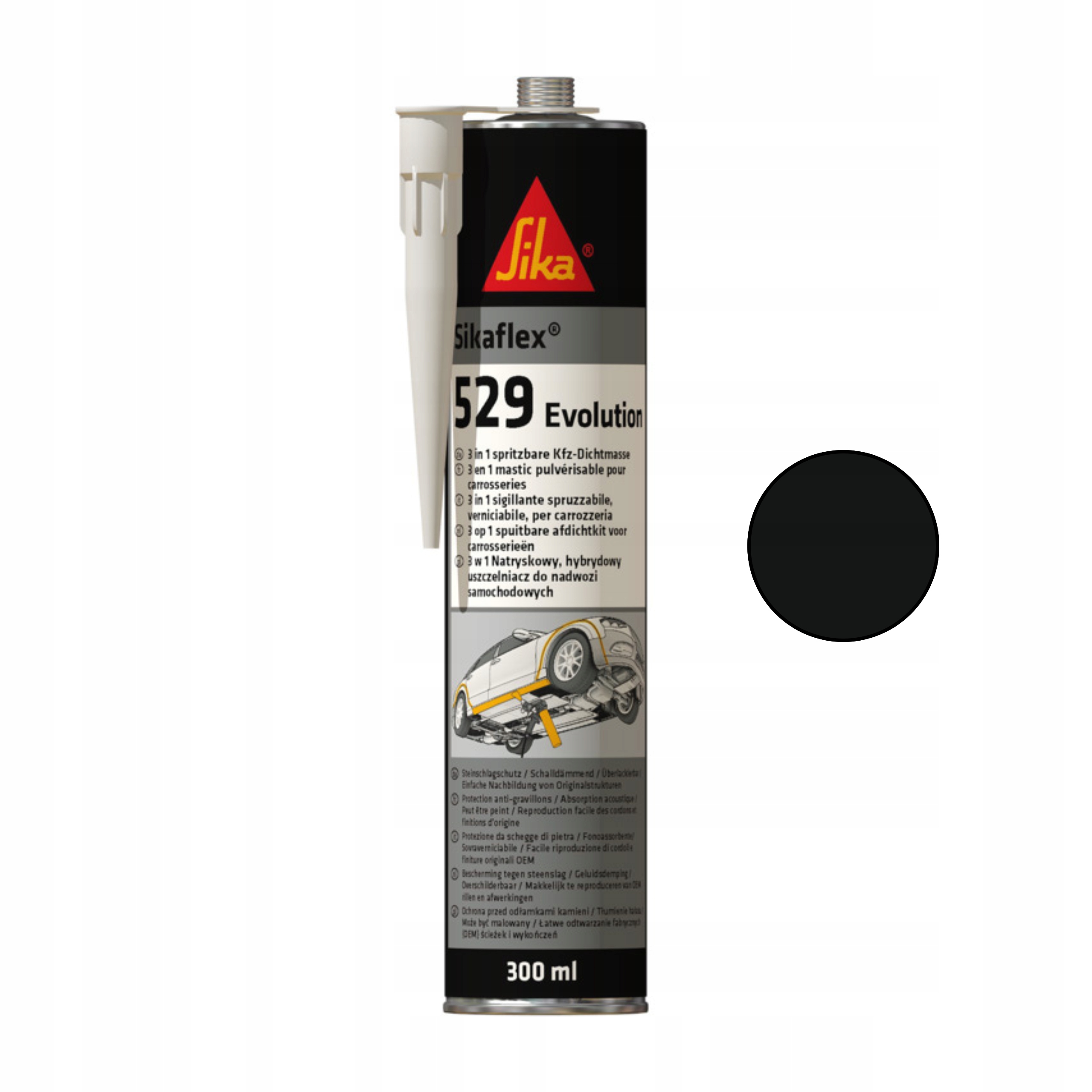 Masa Uszczelniająca Natryskowa Sikaflex 529 Evolution Czarny 290ml