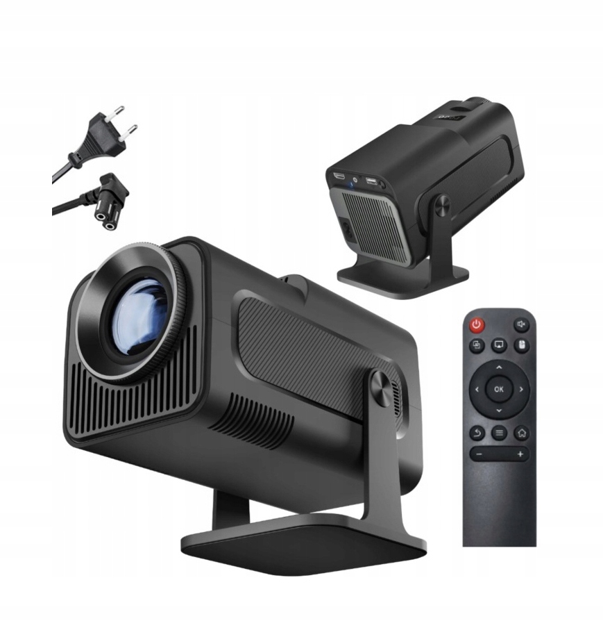 Projektor iOS Android 4K Wifi Bluetooth 180° Otočný Smart Reproduktor