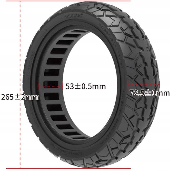 Opona CC terenowa 11x 2.75-53 pełna do e-hulajnóg