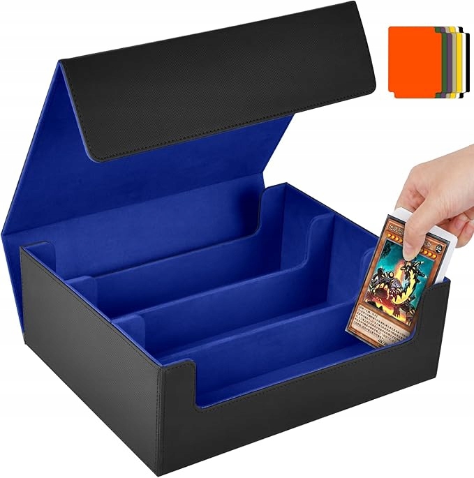 PUDEŁKO NA KARTY KOLEKCJONERSKIE MAGNETYCZNE 8 PRZEGRÓDEK ORGANIZER PREZENT