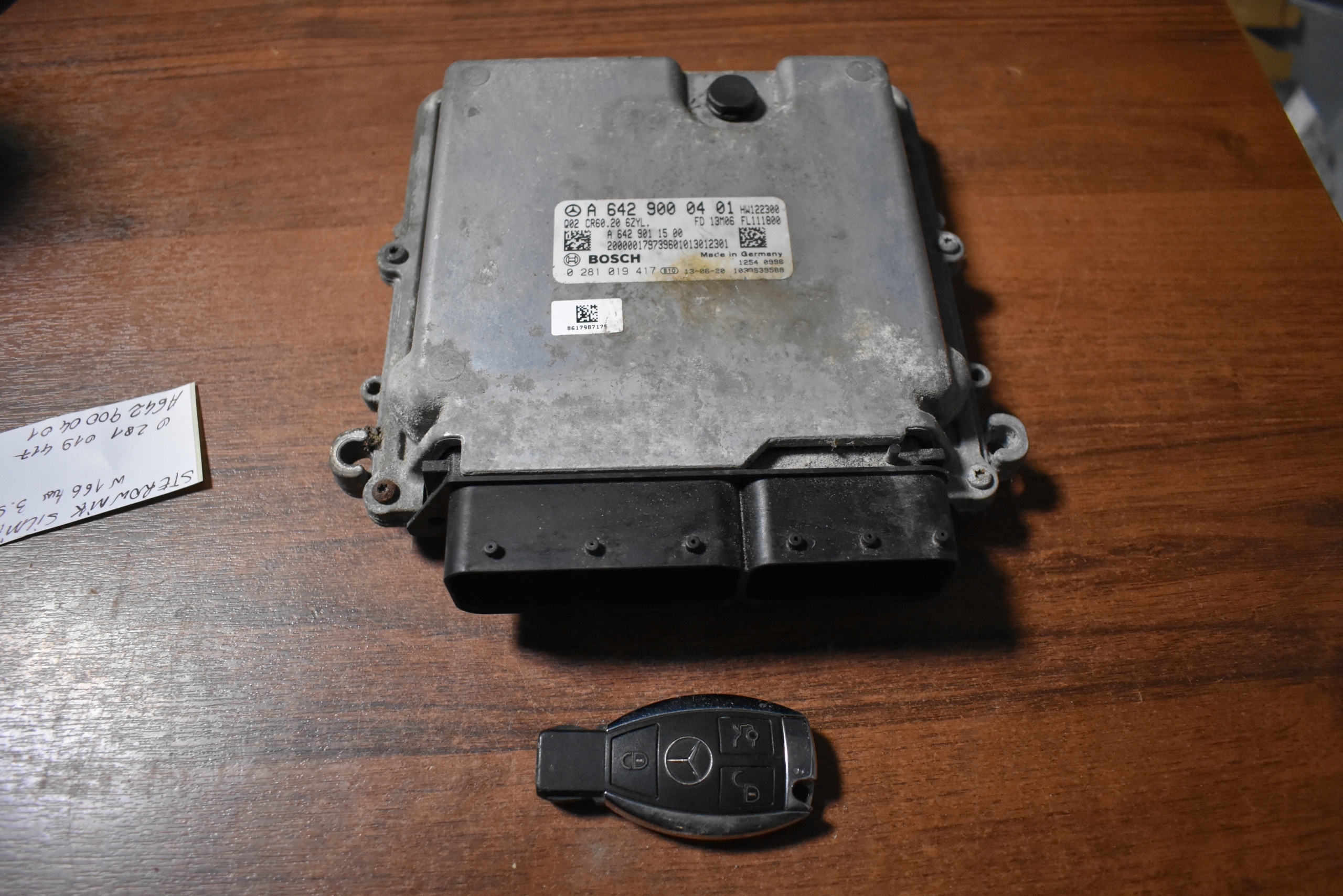 control unit ECU of the engine MERCEDES W166 3,5CDI 1 9
