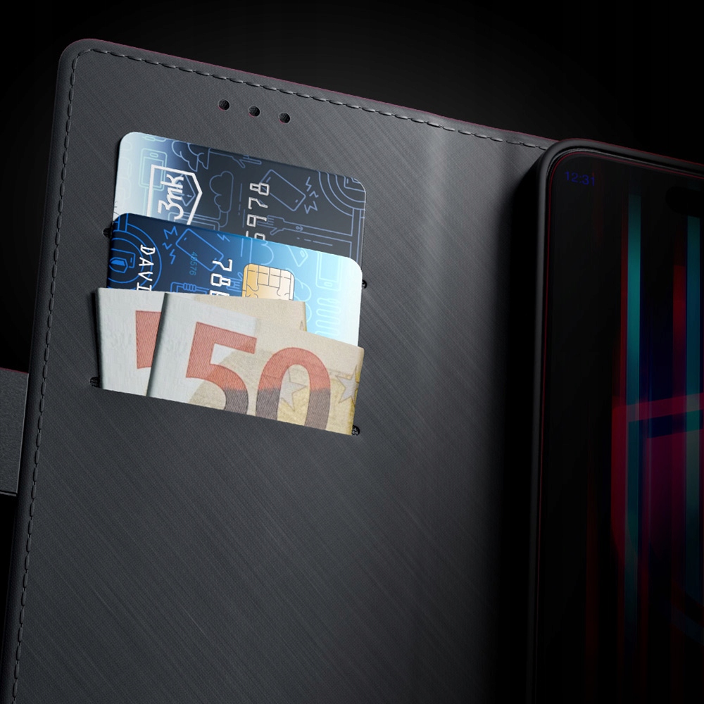 Etui z klapką 3mk Wallet Case na Sony Xperia 10 V czarne 3mk Protection