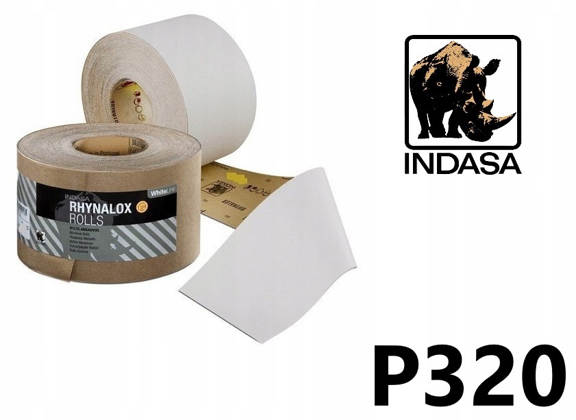 

Papier ścierny Indasa White 115 mm P320 Metr