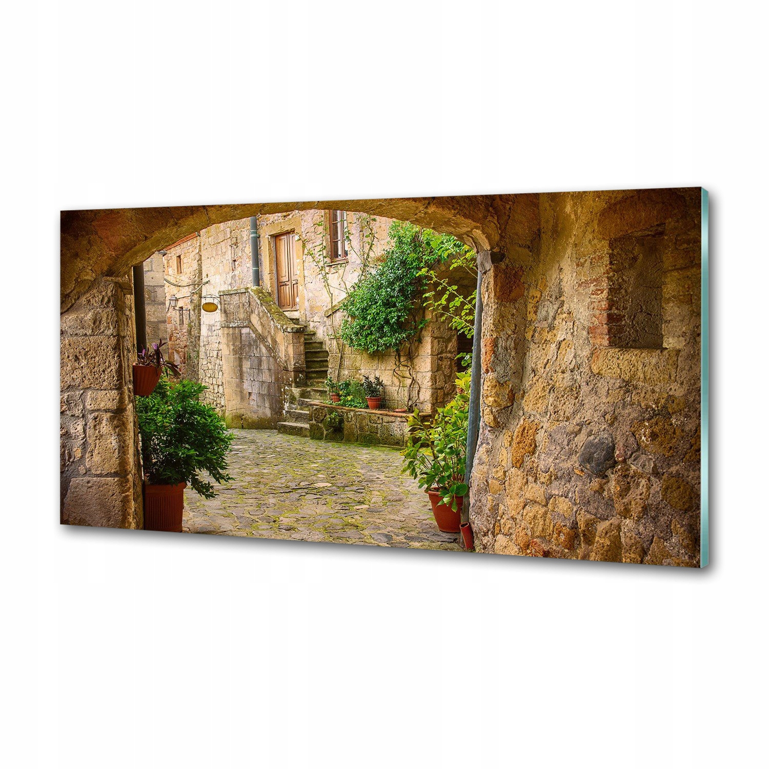 Panel do kuchyne Roztomilá ulička 120 x 60 cm Lepidlo