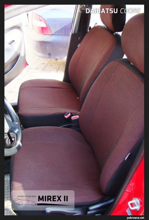 Pokrowce z tkanin tapicerskich Daihatsu Cuore