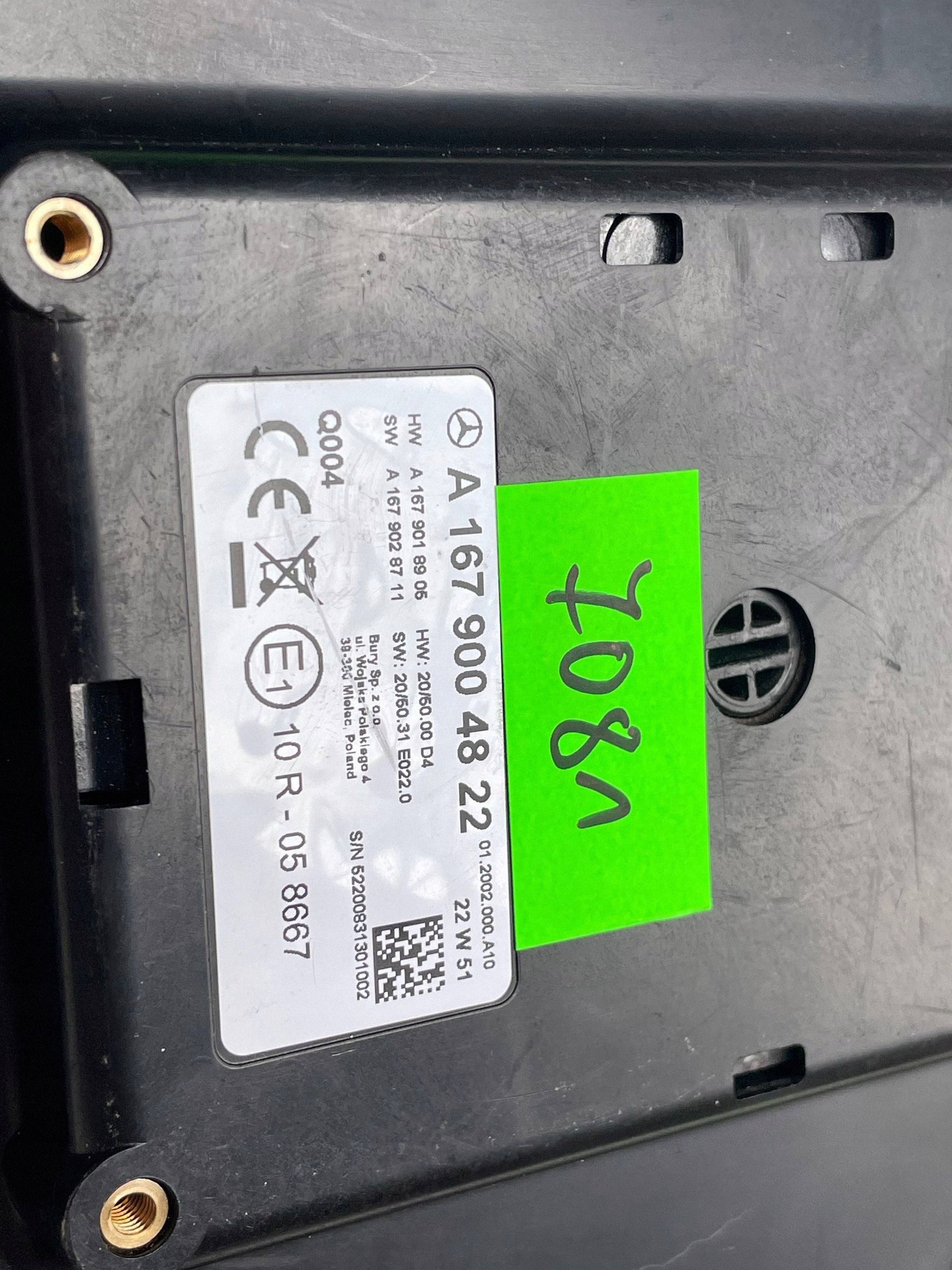 Mercedes-Benz GLS X167 Support plaque TABLETA A1679004822 !J