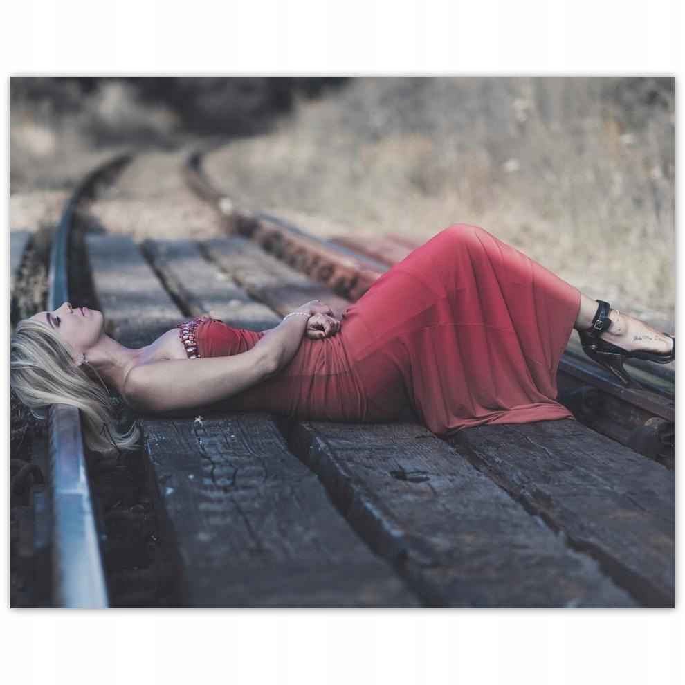 

Plakat 50x40 Kolej Pociągi Tory