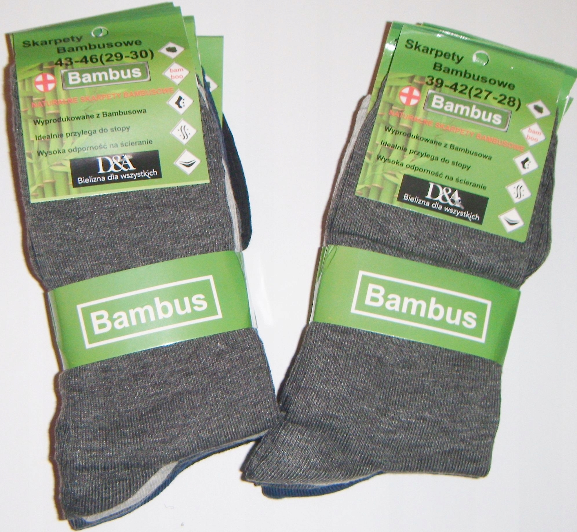 

Skarpetki Męskie Bambus 39-42, 43-46 Komplet 5 Par