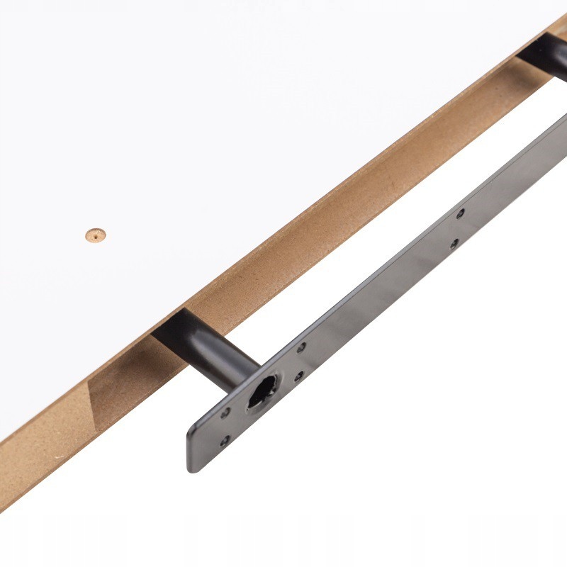 

Półka ścienna samowisząca Biała wysoki połysk