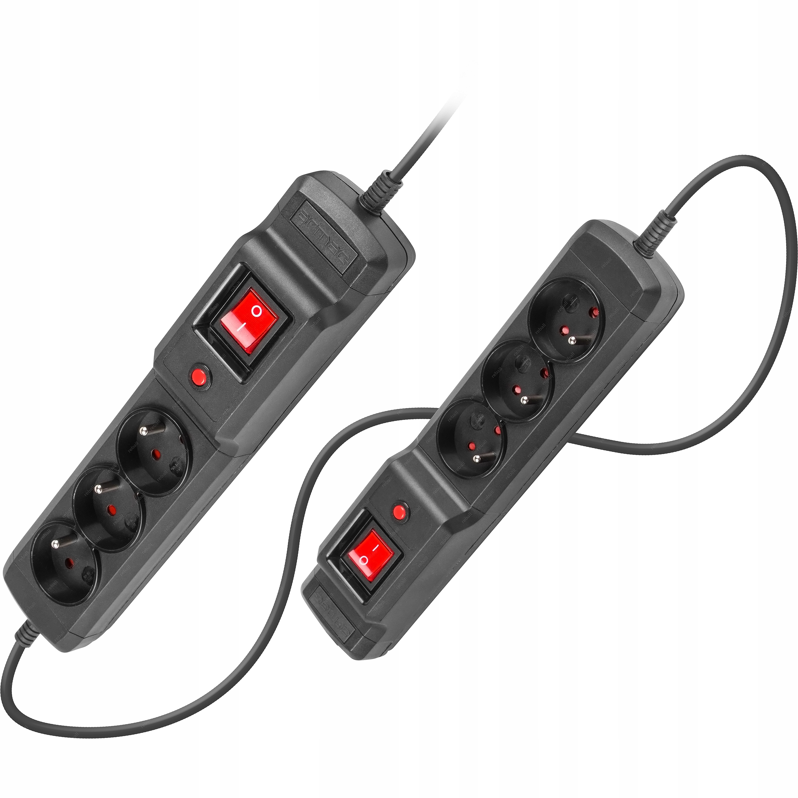 Bezpečnostní Prodlužovací Kabel Do Kanceláře 3,5 m Dvě Napájecí Lišty Nový Model