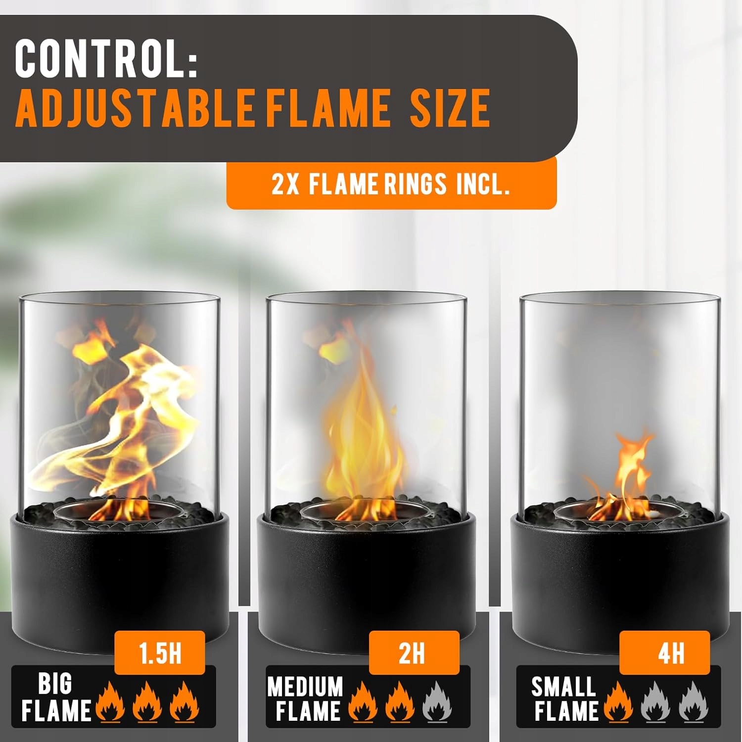 ПОРТАТИВНИЙ НАСТІЛЬНИЙ КАМІН ДЛЯ ВЕЧЕРІ НА РІЗДВЯНИЙ ВЕЧІР, окремостоячий тип