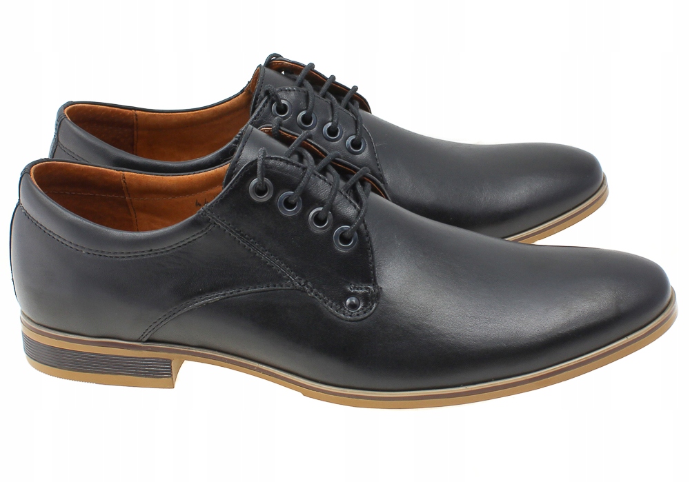 

Ramzes Wizytowe Buty Skórzane Polskie 044 Cz 40