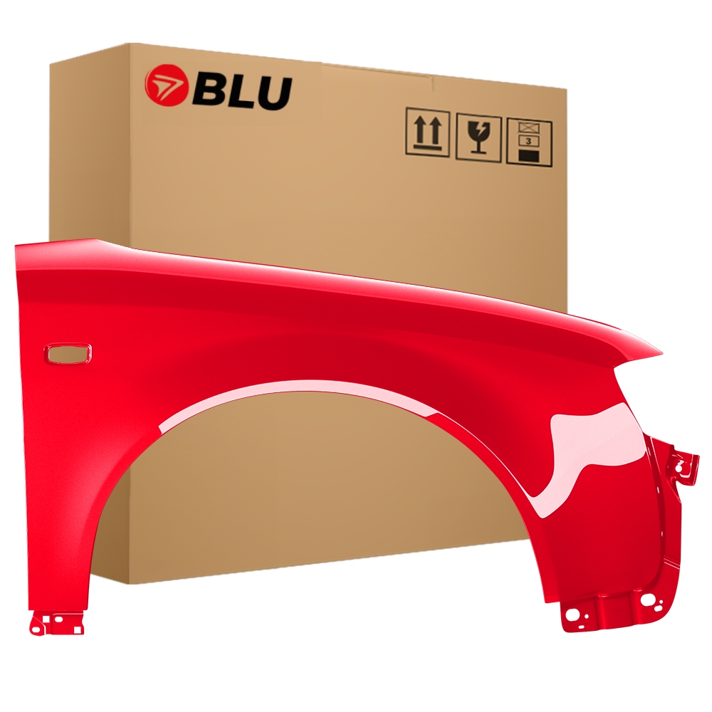 Blu Blatníky Audi A4 B6 LZ3M pravé červené 00-04 přední pozink MerlotRot