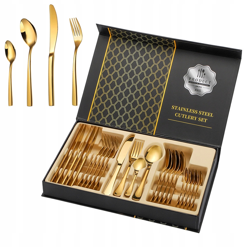 Sada Příborů 24EL 6OS Komplet Příbor Kufr