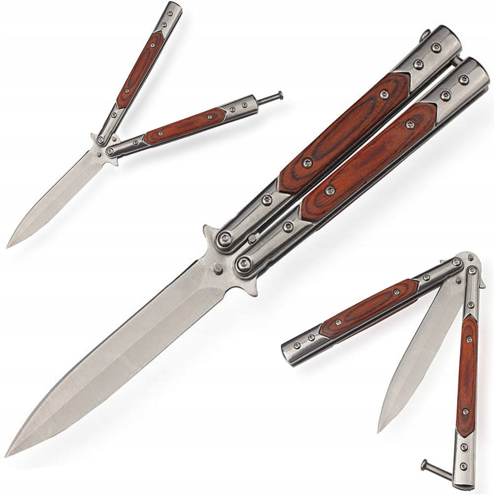 

Nóż Motylek Butterfly Balisong Składany Motylkowy