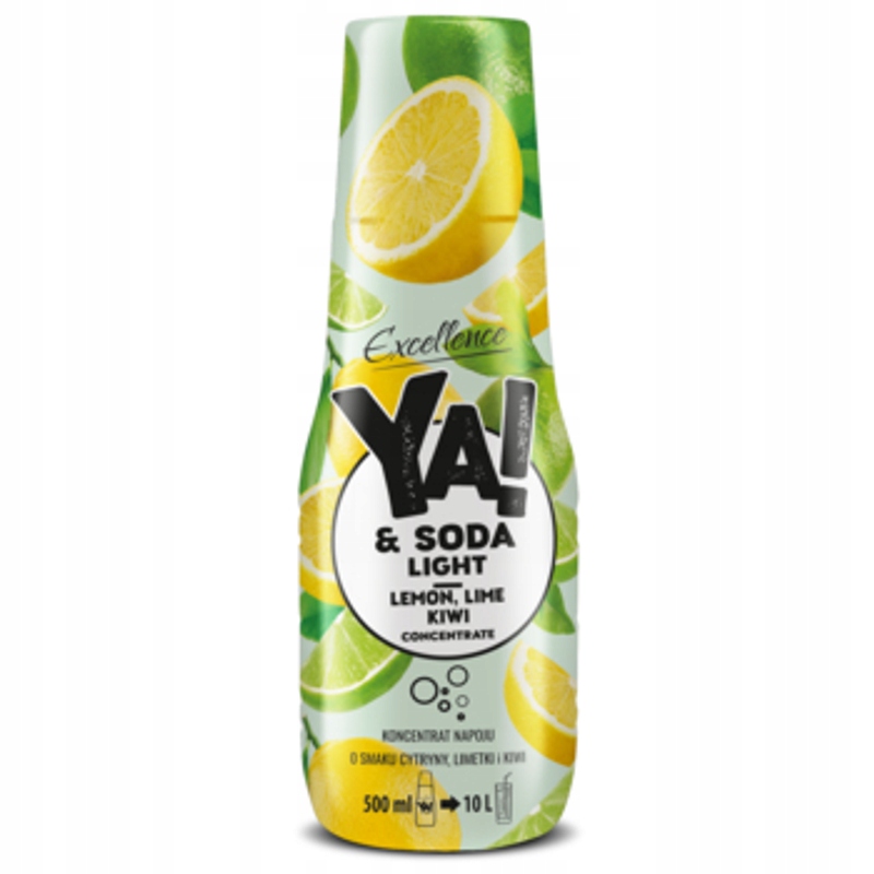 Ya!&soda Koncentrat napoju Lemon, Lime, Kiwi Light 500 ml. Excellence Sa