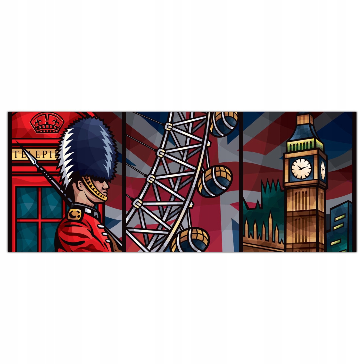 

Obraz na szkle Foto Londyn Graffiti Big Ben 125x50