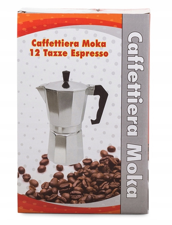 KAWIARKA ZAPARZACZ DO KAWY 600ml ALUMINIOWA Pojemność (w filiżankach) 12