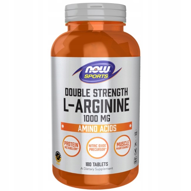 Dvojitá síla L-Argininu 1000 mg 180 tablet Now Foods