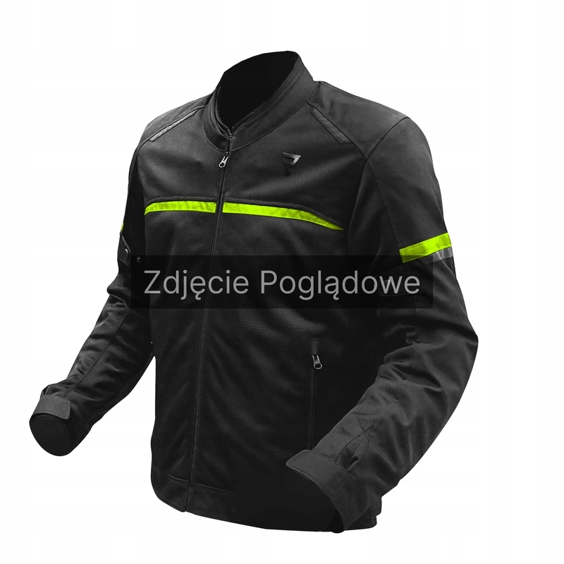 Textilná Motocyklová Bunda Rebelhorn Echo Black Fluo Yellow (s)