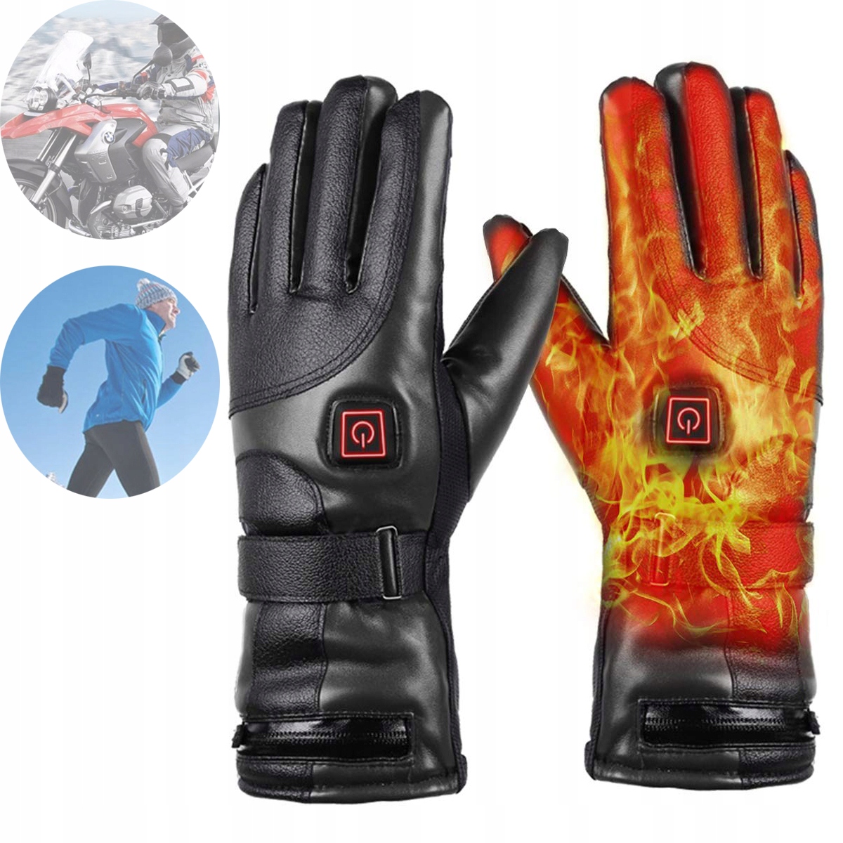 Teplejší Zimní Outdoorové Vyhřívané Rukavice Pro Dotykové Obrazovky