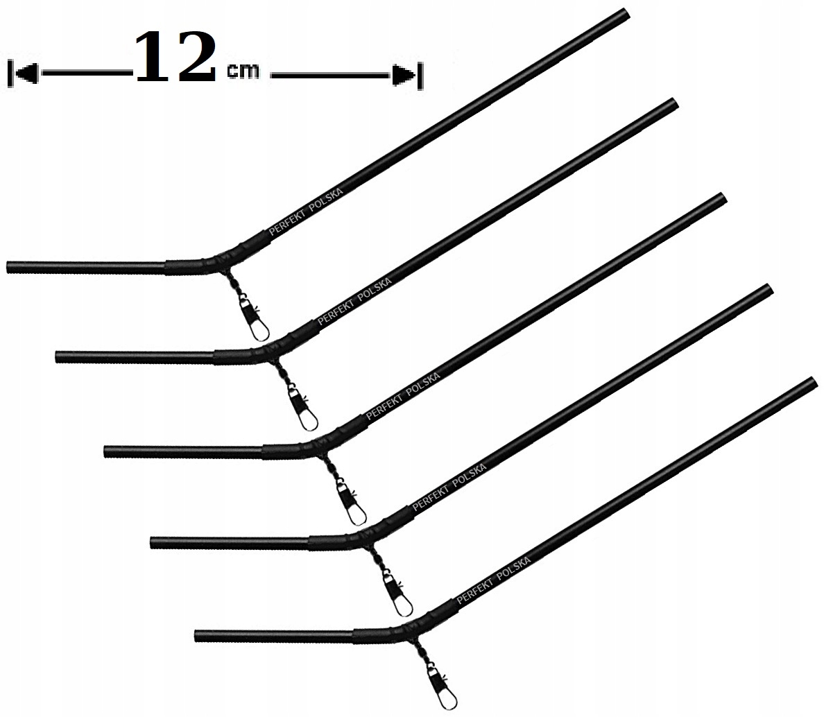 5 X Dobra Mocna Rurka Antysplątaniowa Gięta Perfekt 12 cm