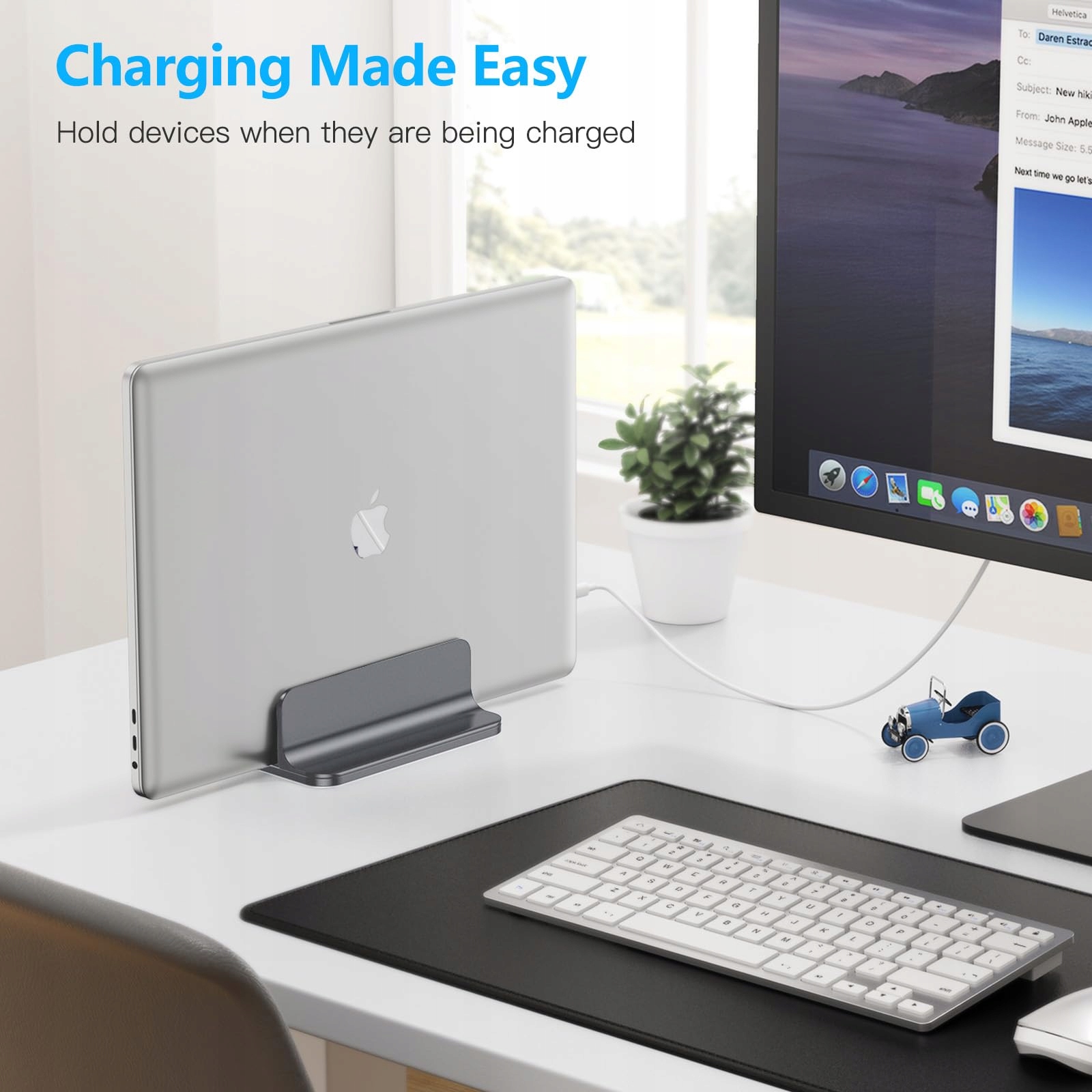 OMOTON PIONOWY UCHWYT STOJAK NA LAPTOP ALUMINIOWY REGULOWANY — miniatura 7