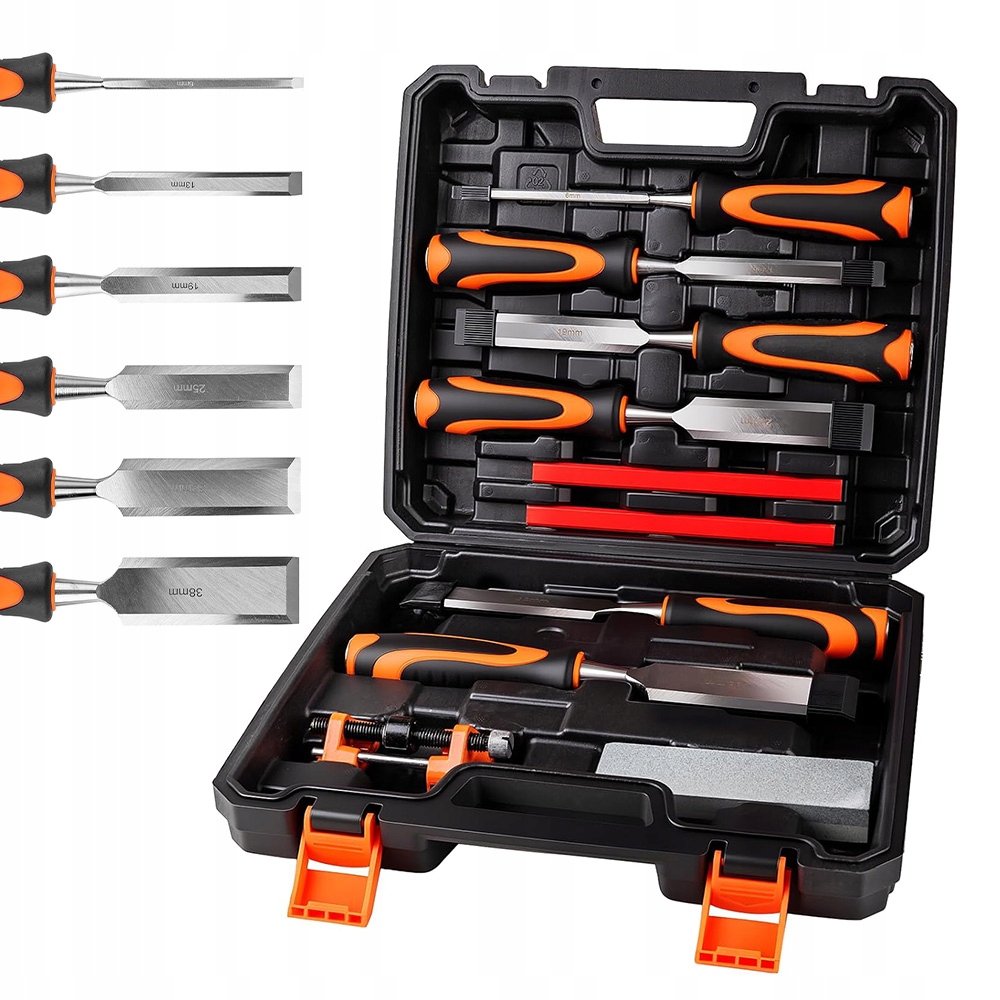 Univerzální Sada Plochých Truhlářských Dlát Pro Zpracování Dřeva 10 Kusů