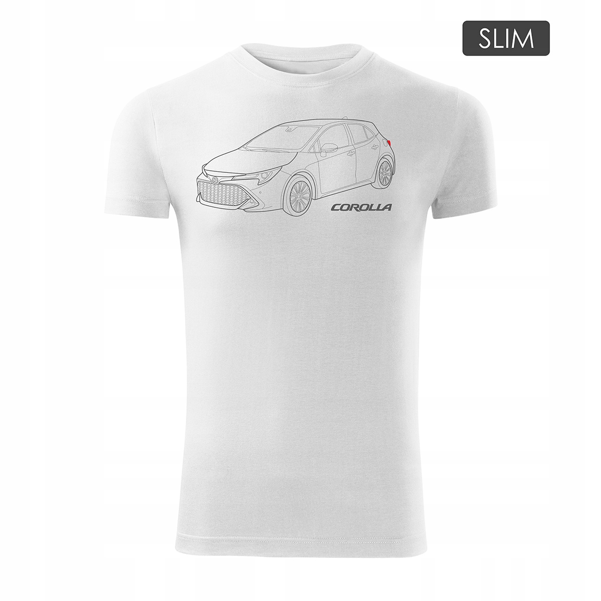 

Koszulka z samochodem Toyota Corolla męska Slim