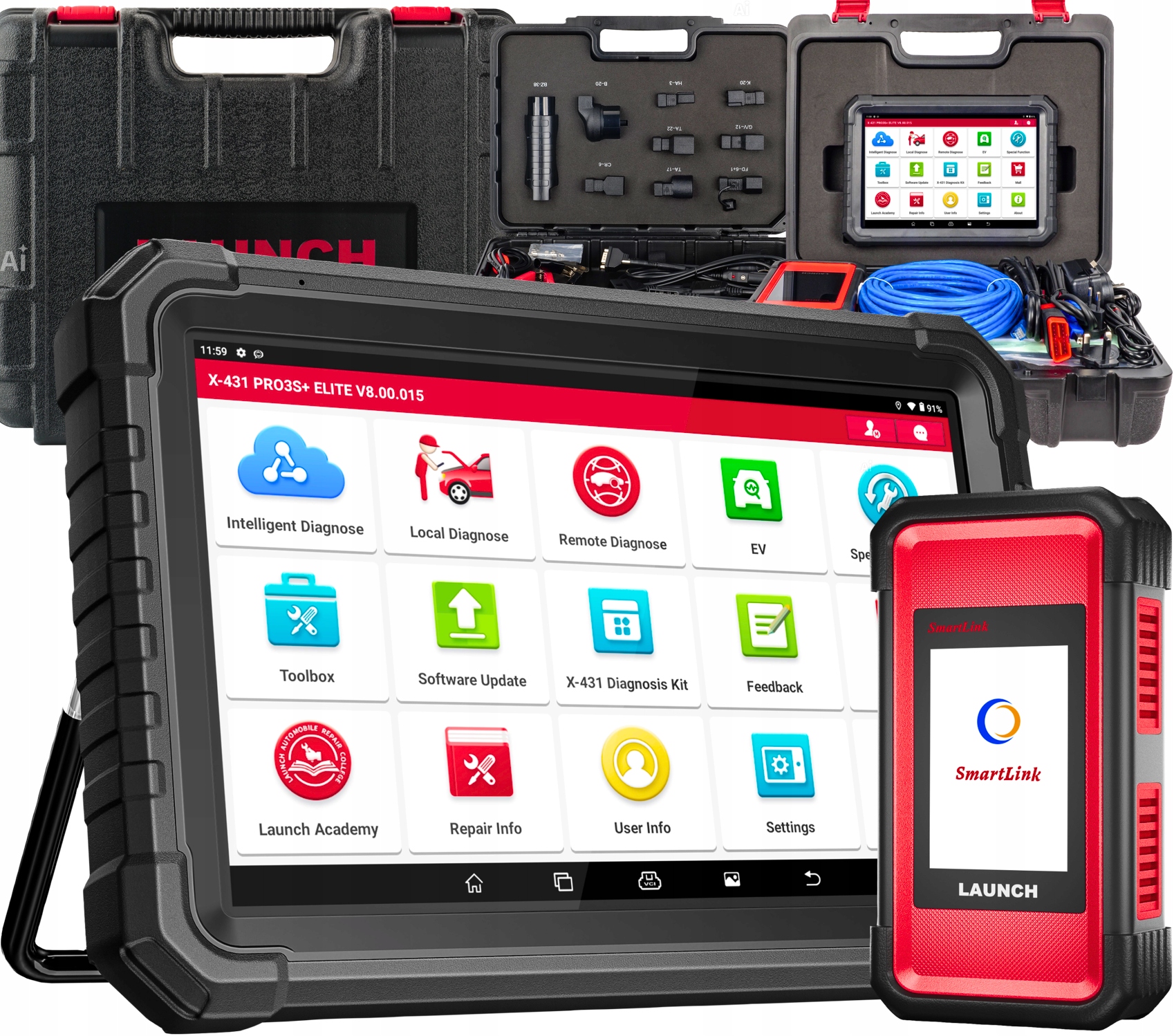 Tester Diagnostický Skener Launch X431 PRO3S+ Elite Smartlink CanFD DoiP