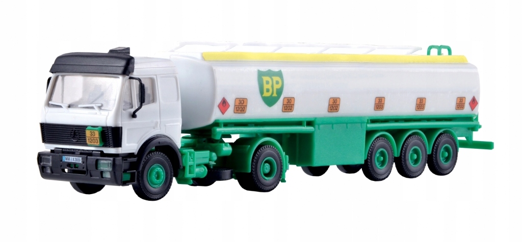 Kibri Tahač Mercedes Sk 1834 s cisternovým návěsem Bp H0 1:87